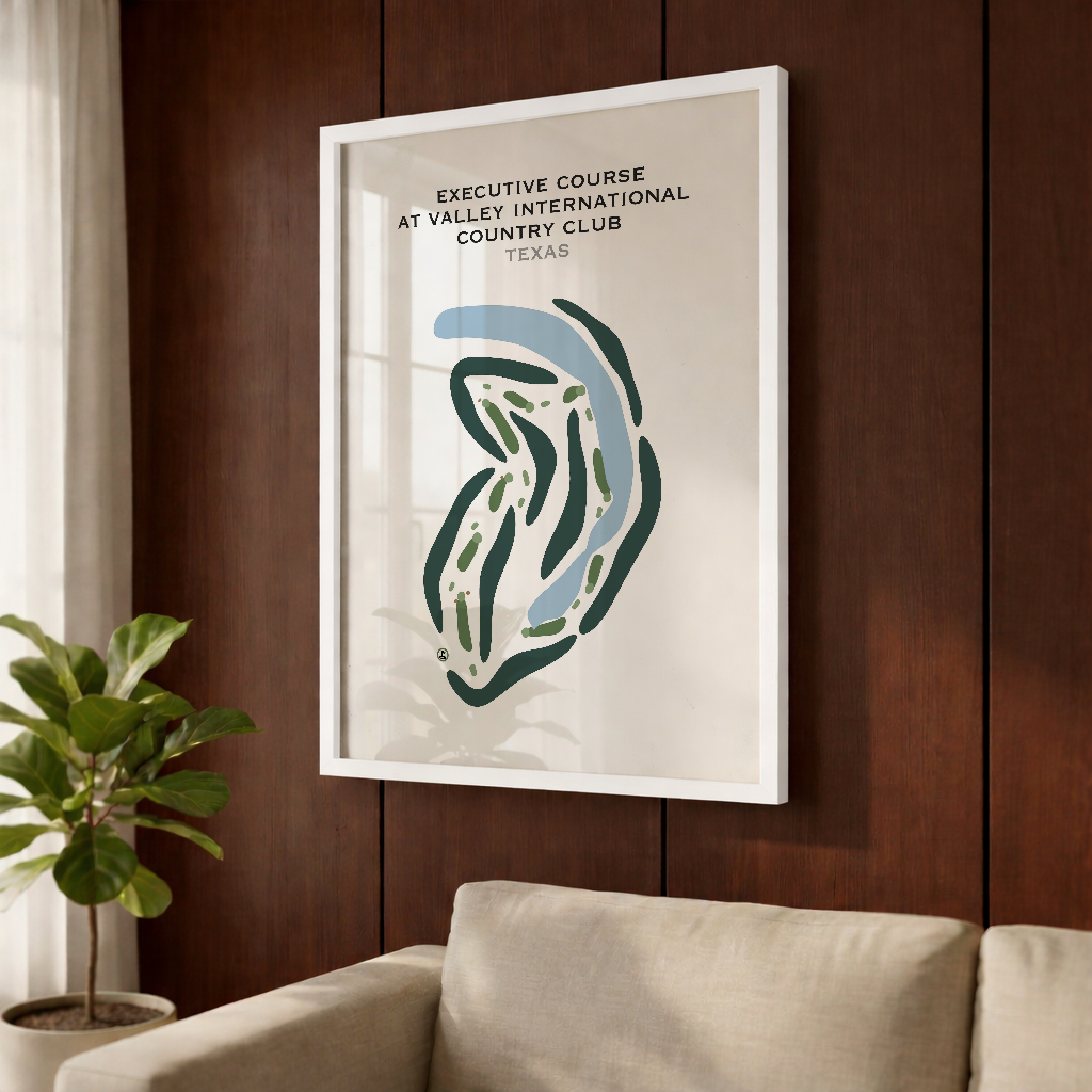 Executive at Valley International Country Club, Texas - Printed Golf Courses