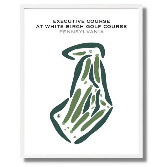 Executive Course at White Birch Golf Course, Pennsylvania - Printed Golf Courses