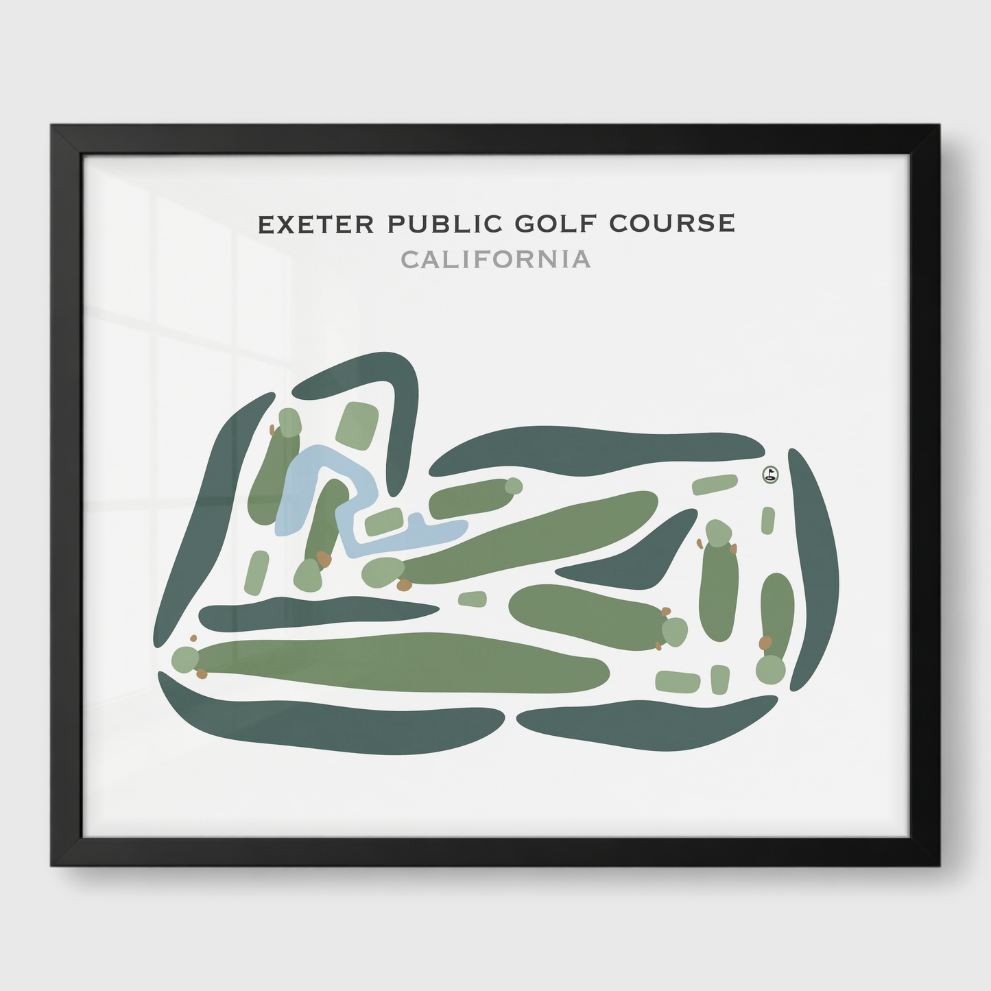 Exeter Public Golf Course, California - Printed Golf Courses