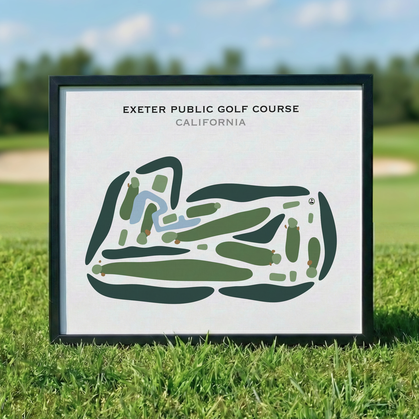 Exeter Public Golf Course, California - Printed Golf Courses