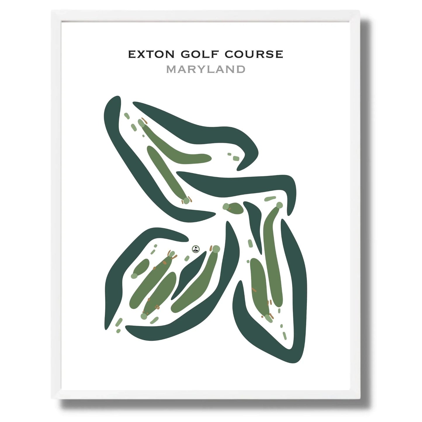 Exton Golf Course, Maryland - Printed Golf Courses