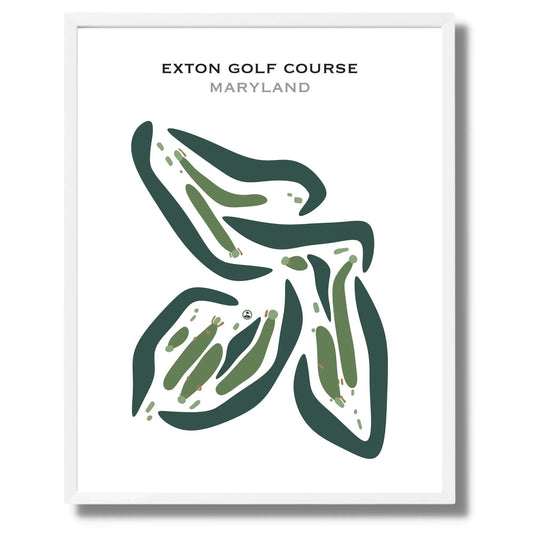 Exton Golf Course, Maryland - Printed Golf Courses