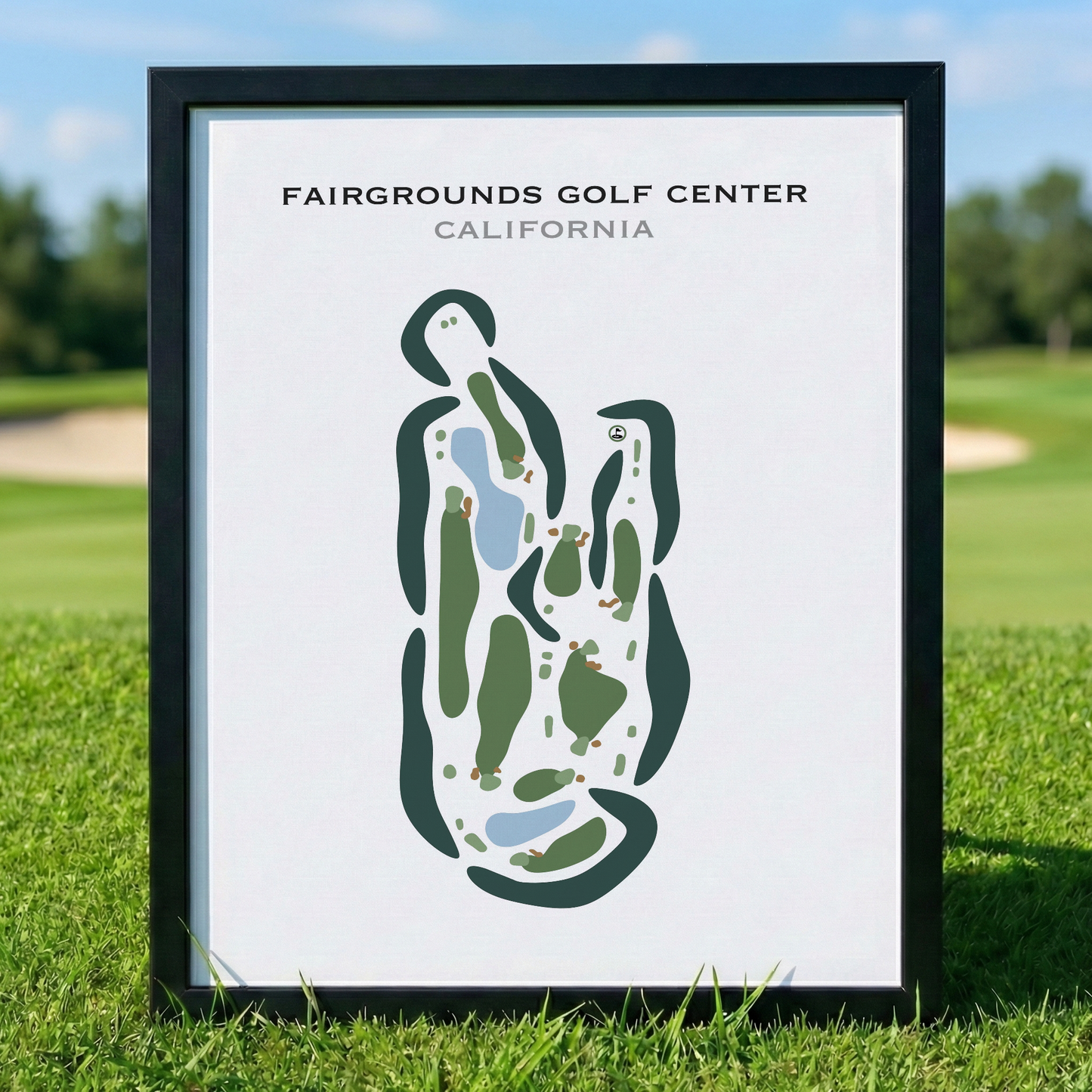 Fairgrounds Golf Center, California - Printed Golf Courses