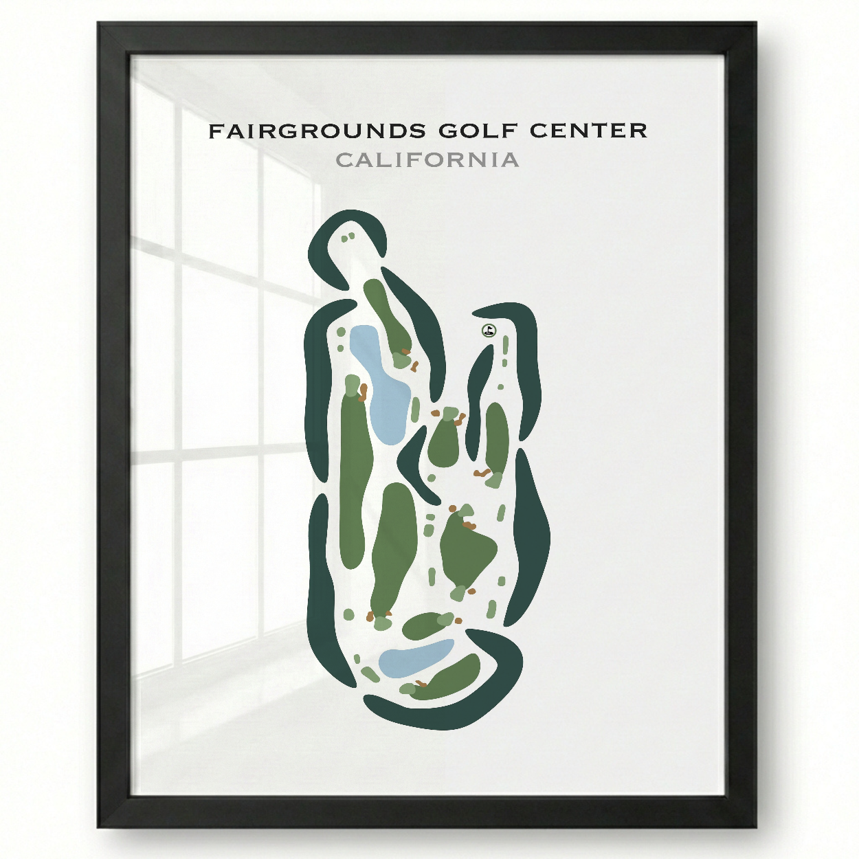 Fairgrounds Golf Center, California - Printed Golf Courses