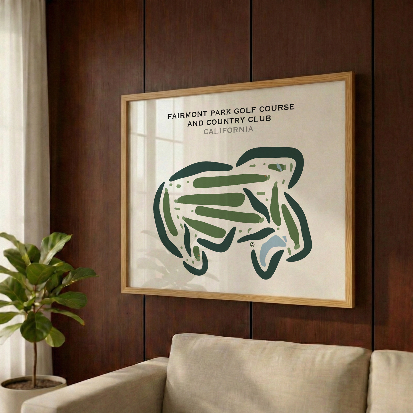 Fairmont Park Golf Course & Country Club, California - Printed Golf Courses