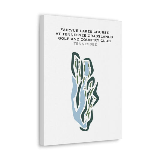 Fairvue Lakes Course at Tennessee Grasslands Golf and Country Club, Tennessee - Printed Golf Courses