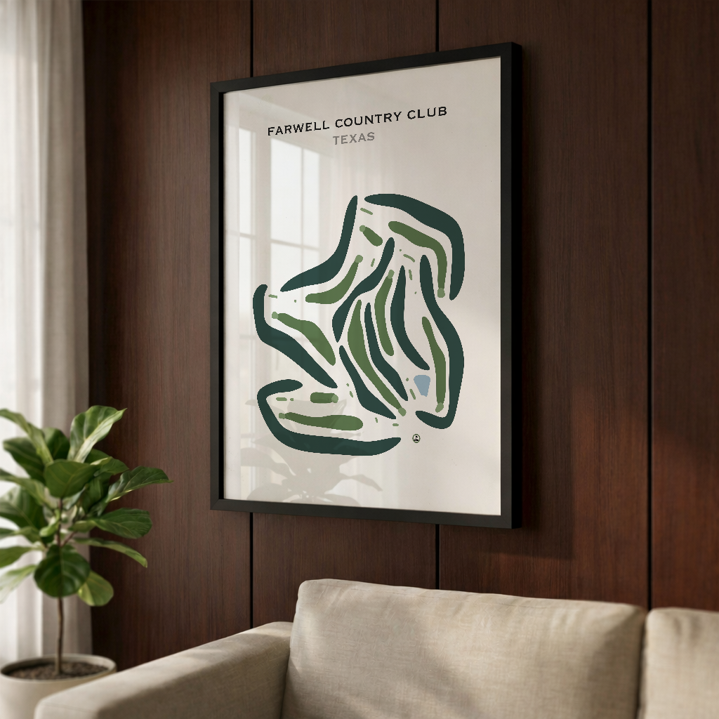 Farwell Country Club, Texas - Printed Golf Courses