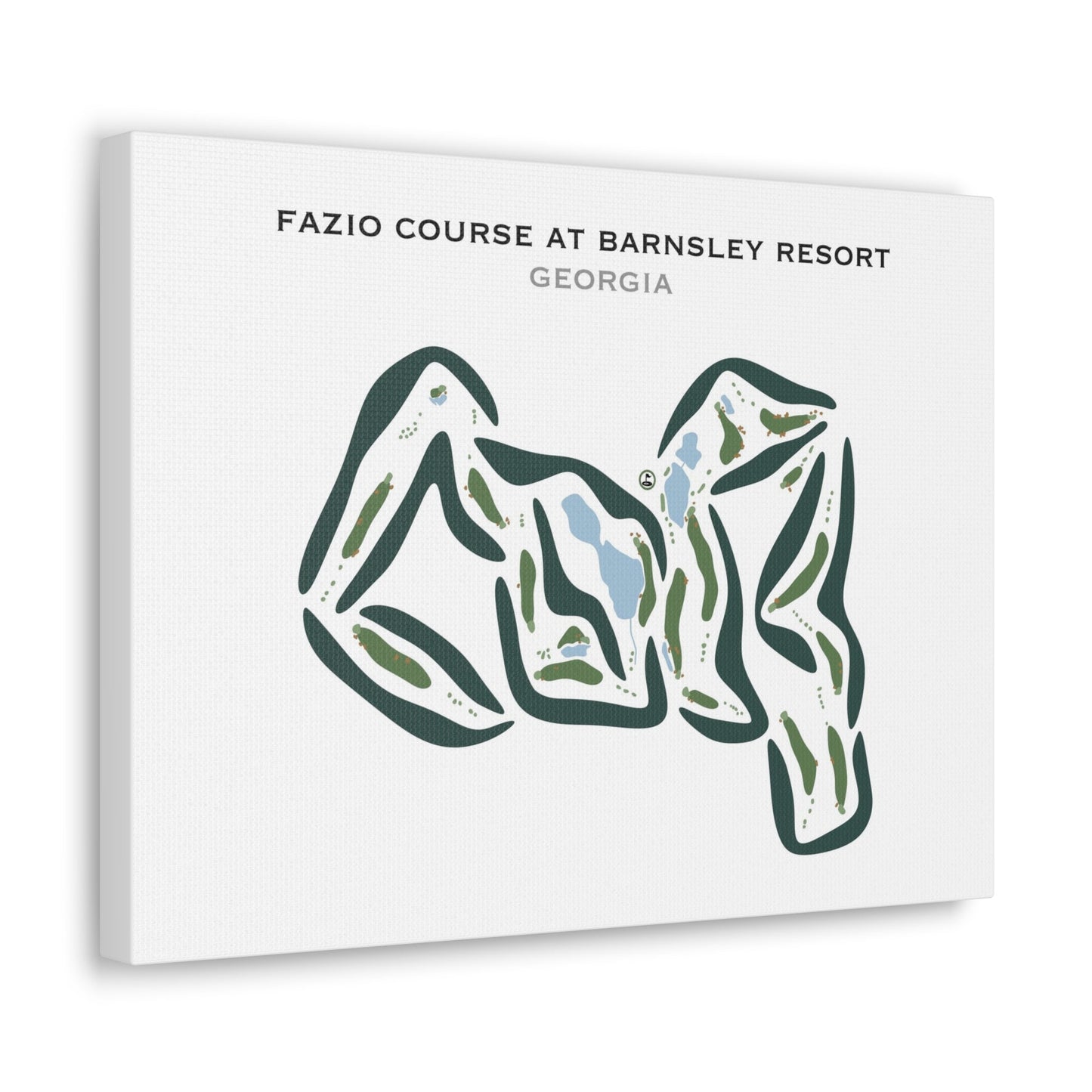 Fazio Course at Barnsley Resort, Georgia - Printed Golf Courses