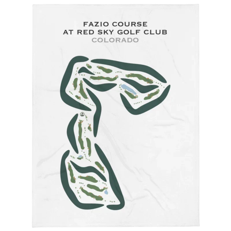 Fazio Course at Red Sky Golf Club, Colorado - Printed Golf Courses
