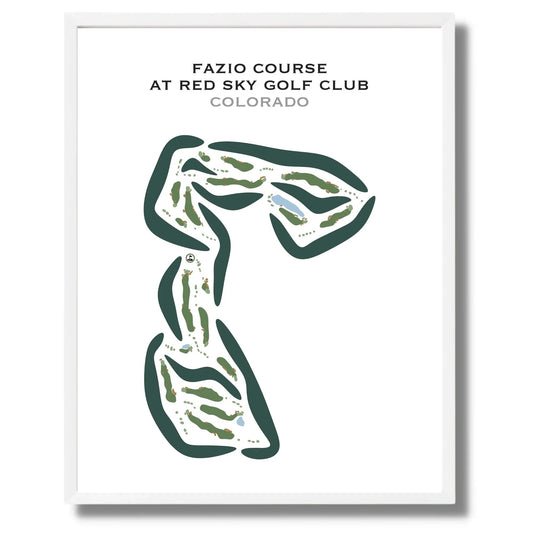 Fazio Course at Red Sky Golf Club, Colorado - Printed Golf Courses