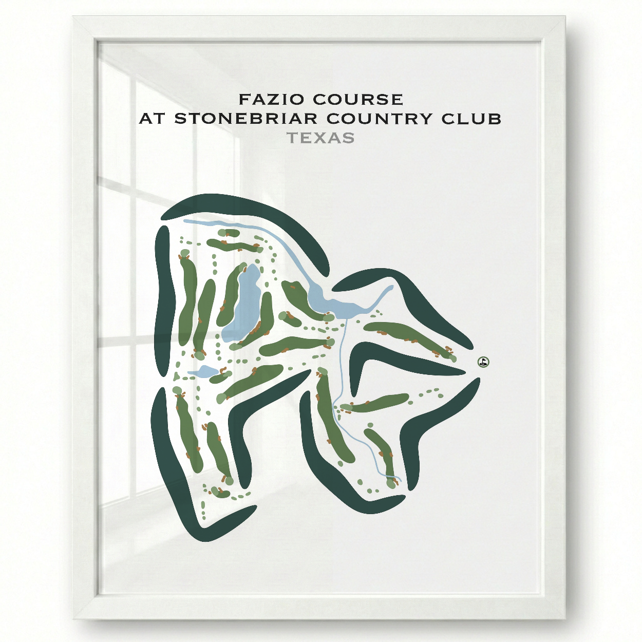 Fazio Course at Stonebriar Country Club, Texas - Printed Golf Courses