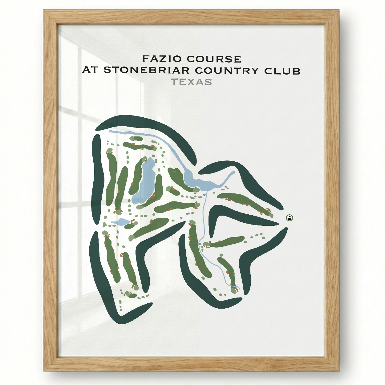 Fazio Course at Stonebriar Country Club, Texas - Printed Golf Courses