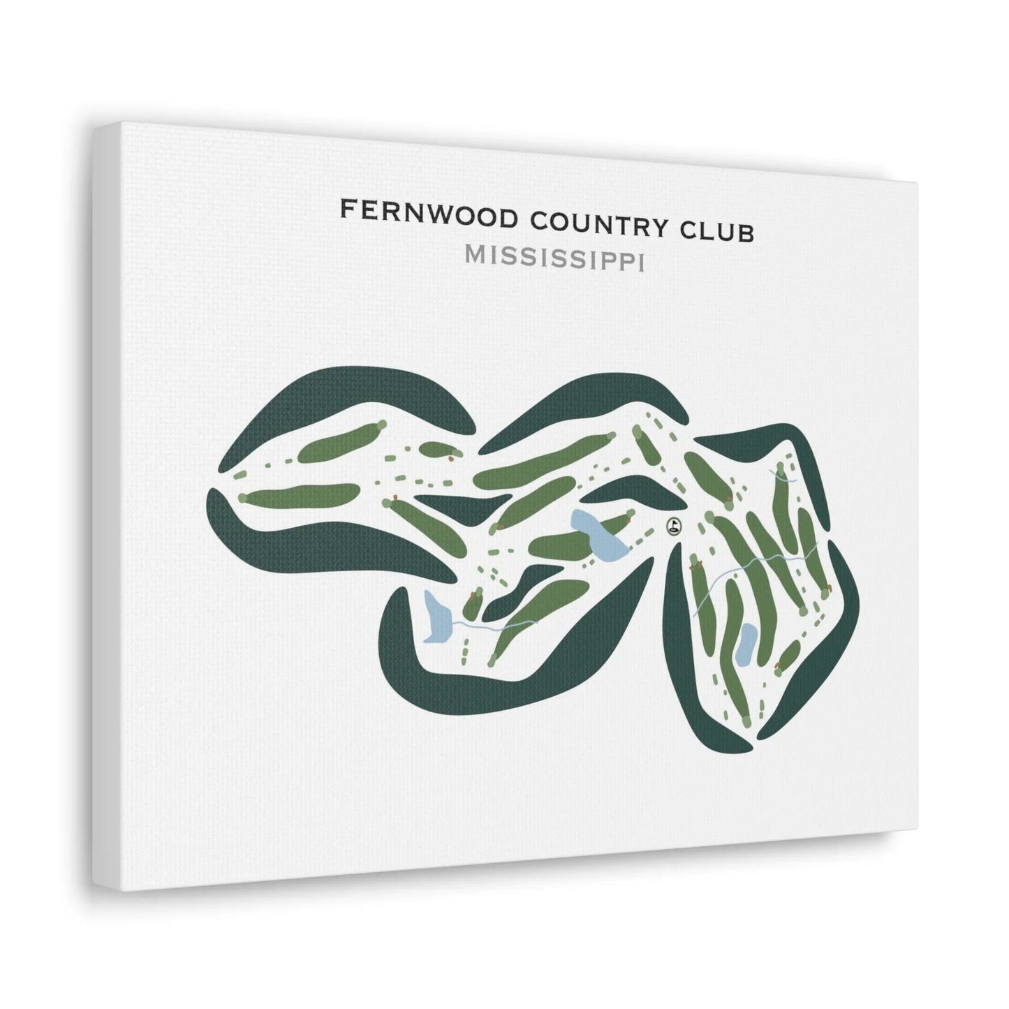 Fernwood Country Club, Mississippi - Printed Golf Courses