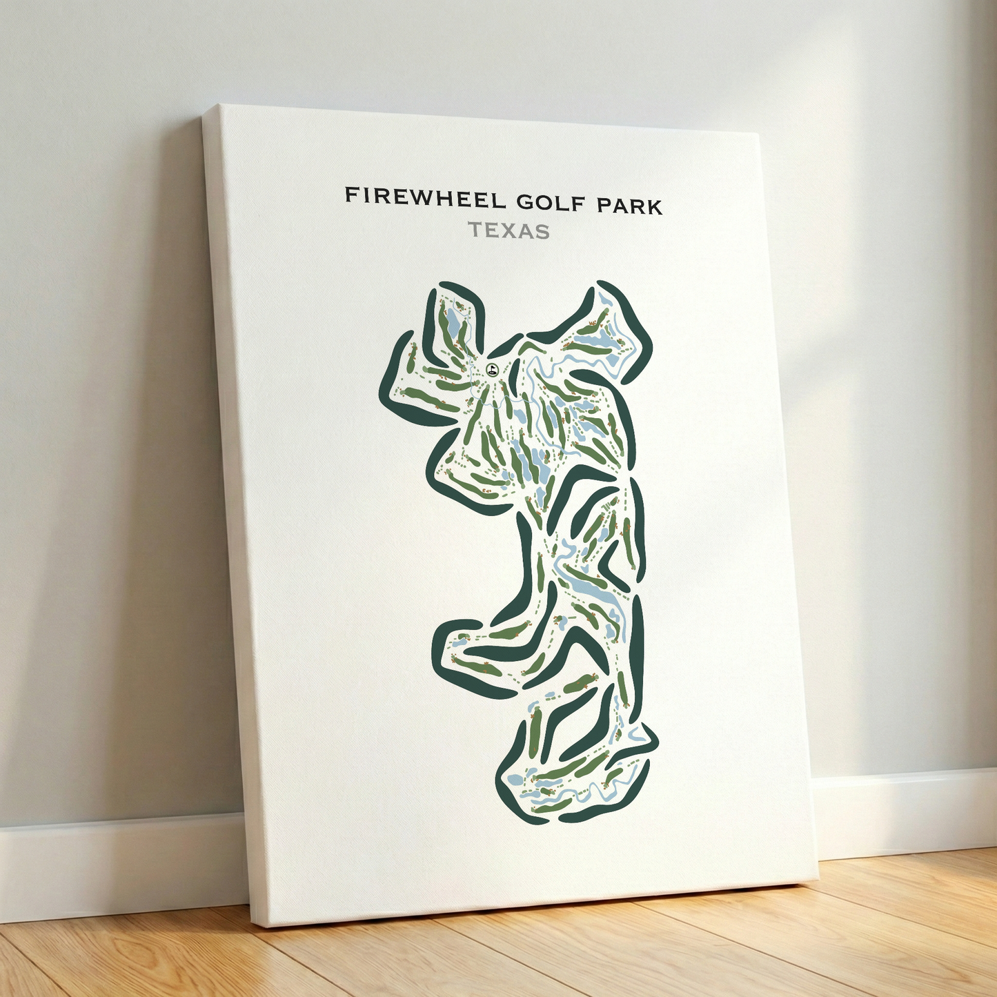 Firewheel Golf Park, Texas - Printed Golf Course