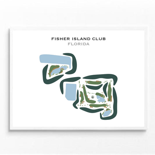 Fisher Island Club, Florida - Printed Golf Courses