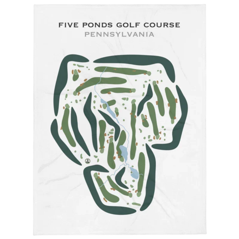 Five Ponds Golf Course, Pennsylvania - Printed Golf Courses