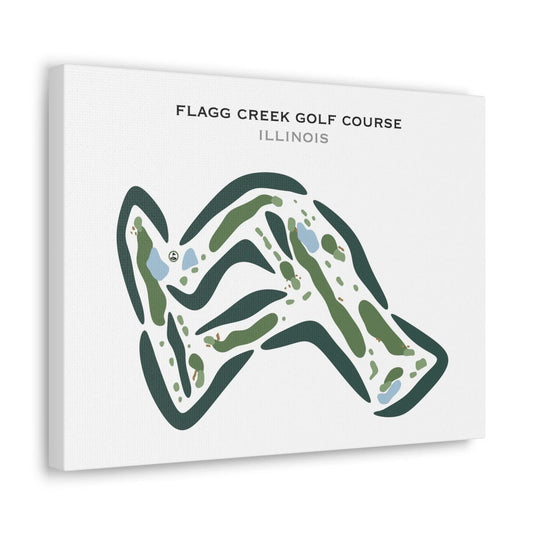 Flagg Creek Golf Course, Illinois - Printed Golf Courses