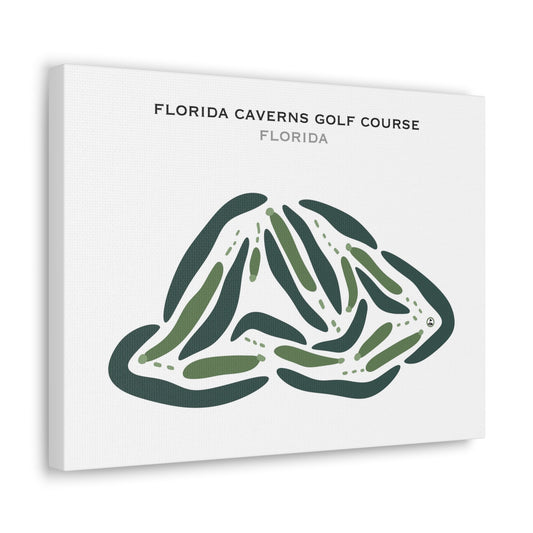 Florida Caverns Golf Course, Florida - Printed Golf Courses
