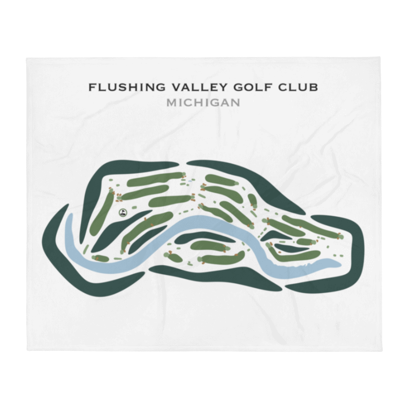 Flushing Valley Golf Club, Michigan - Printed Golf Courses