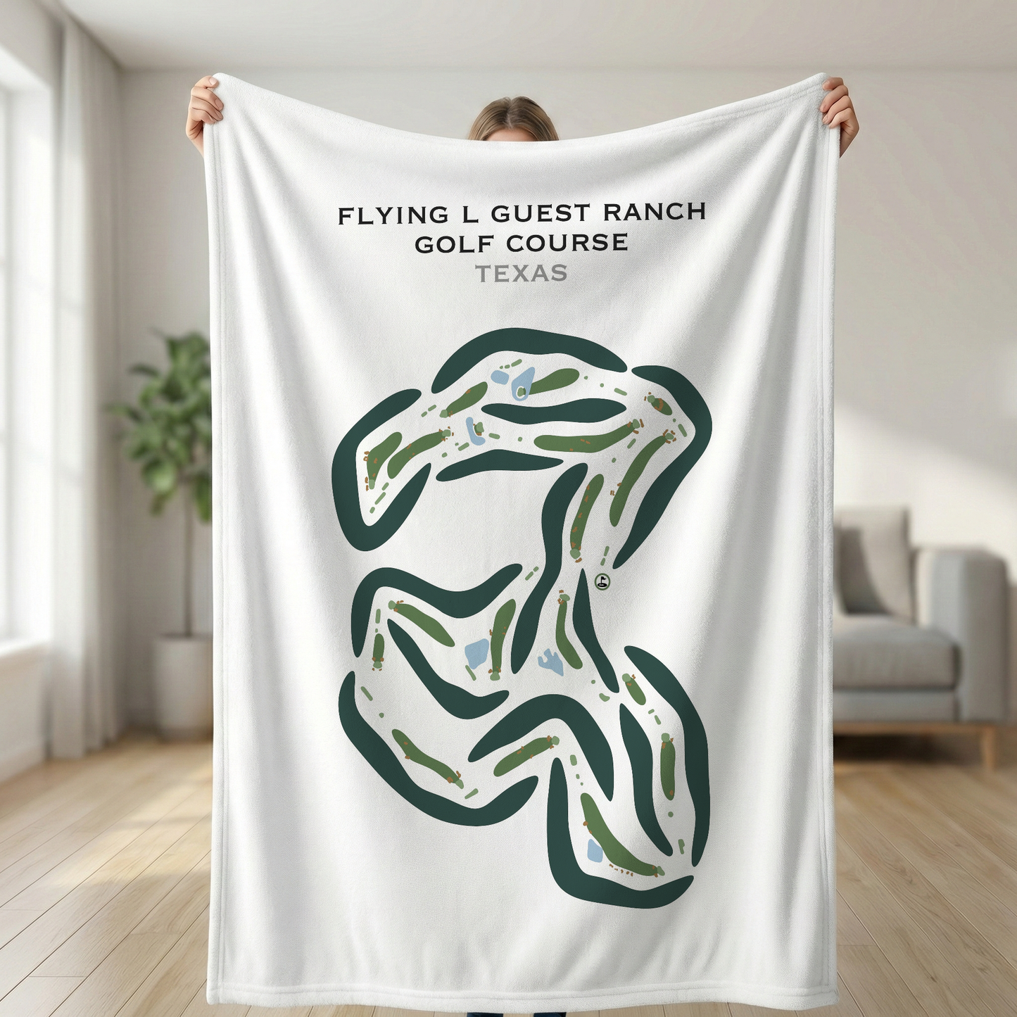 Flying L Guest Ranch Golf Course, Texas - Printed Golf Courses