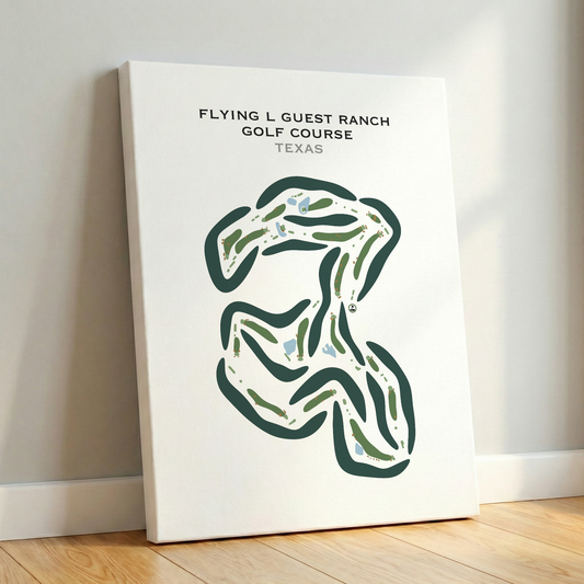 Flying L Guest Ranch Golf Course, Texas - Printed Golf Courses