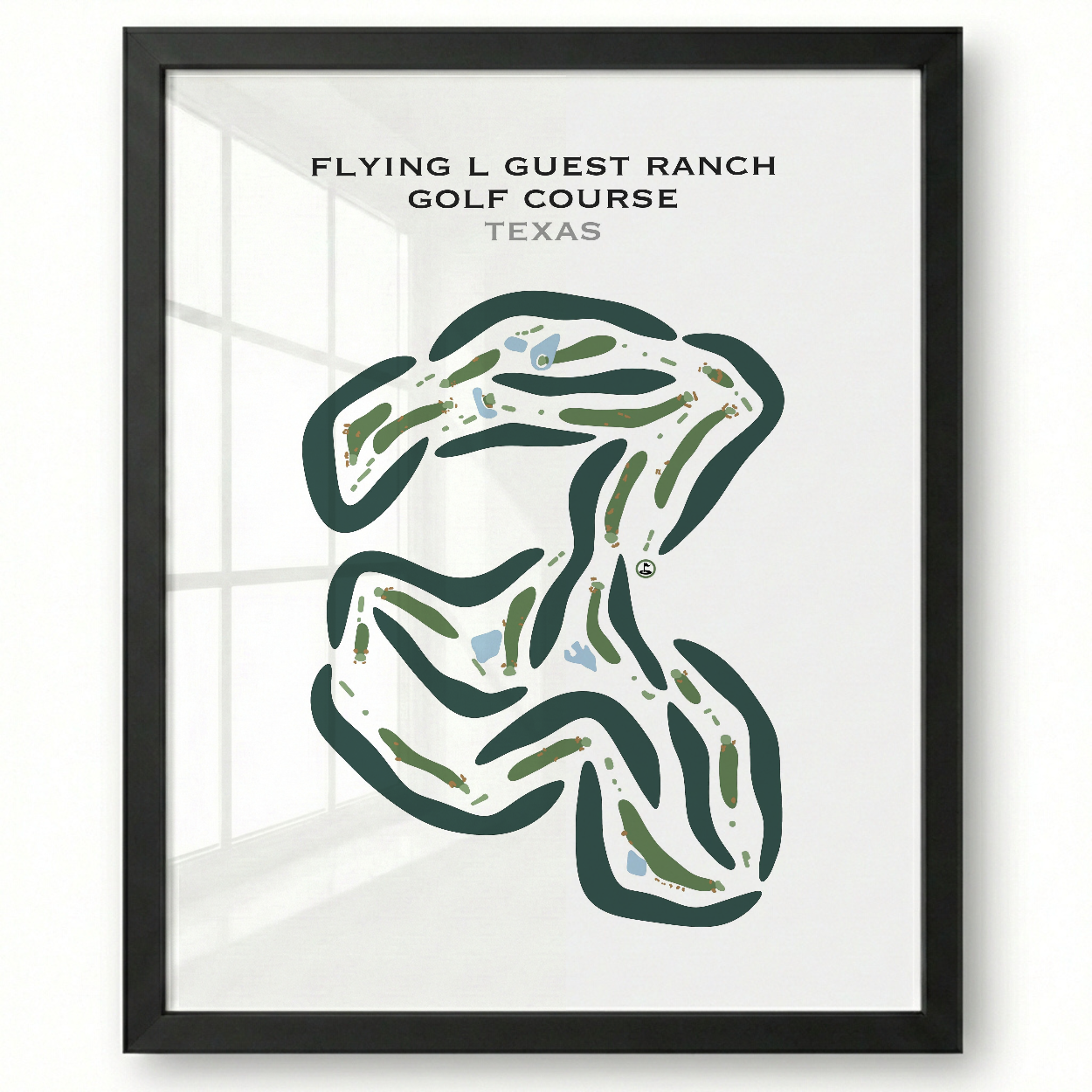 Flying L Guest Ranch Golf Course, Texas - Printed Golf Courses