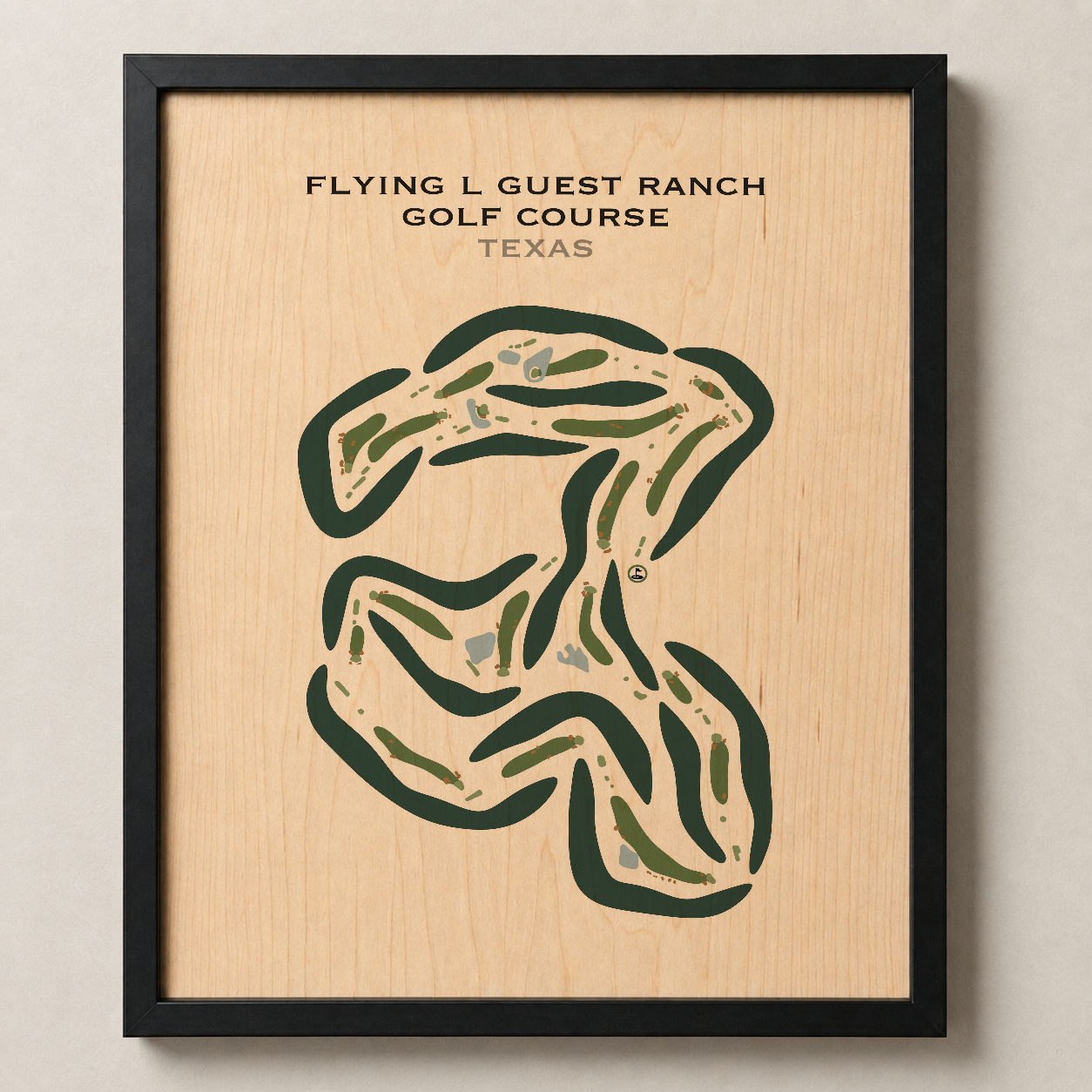 Flying L Guest Ranch Golf Course, Texas - Printed Golf Courses