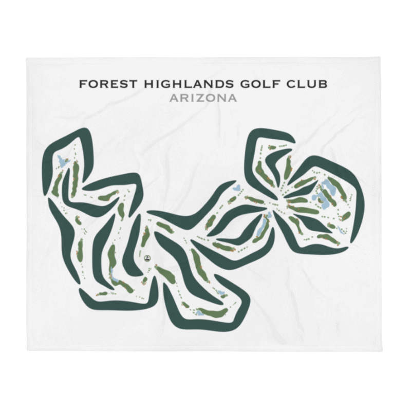 Forest Highlands Golf Club, Arizona - Printed Golf Courses