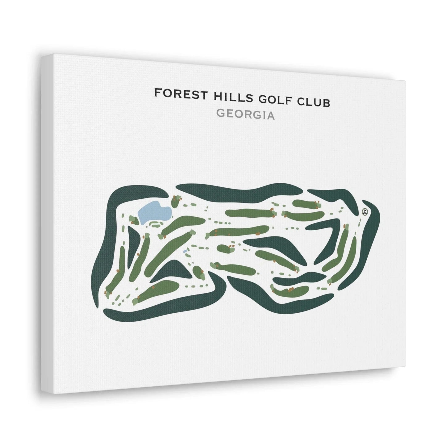 Forest Hills Golf Club, Georgia - Printed Golf Courses