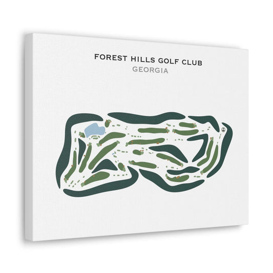 Forest Hills Golf Club, Georgia - Printed Golf Courses