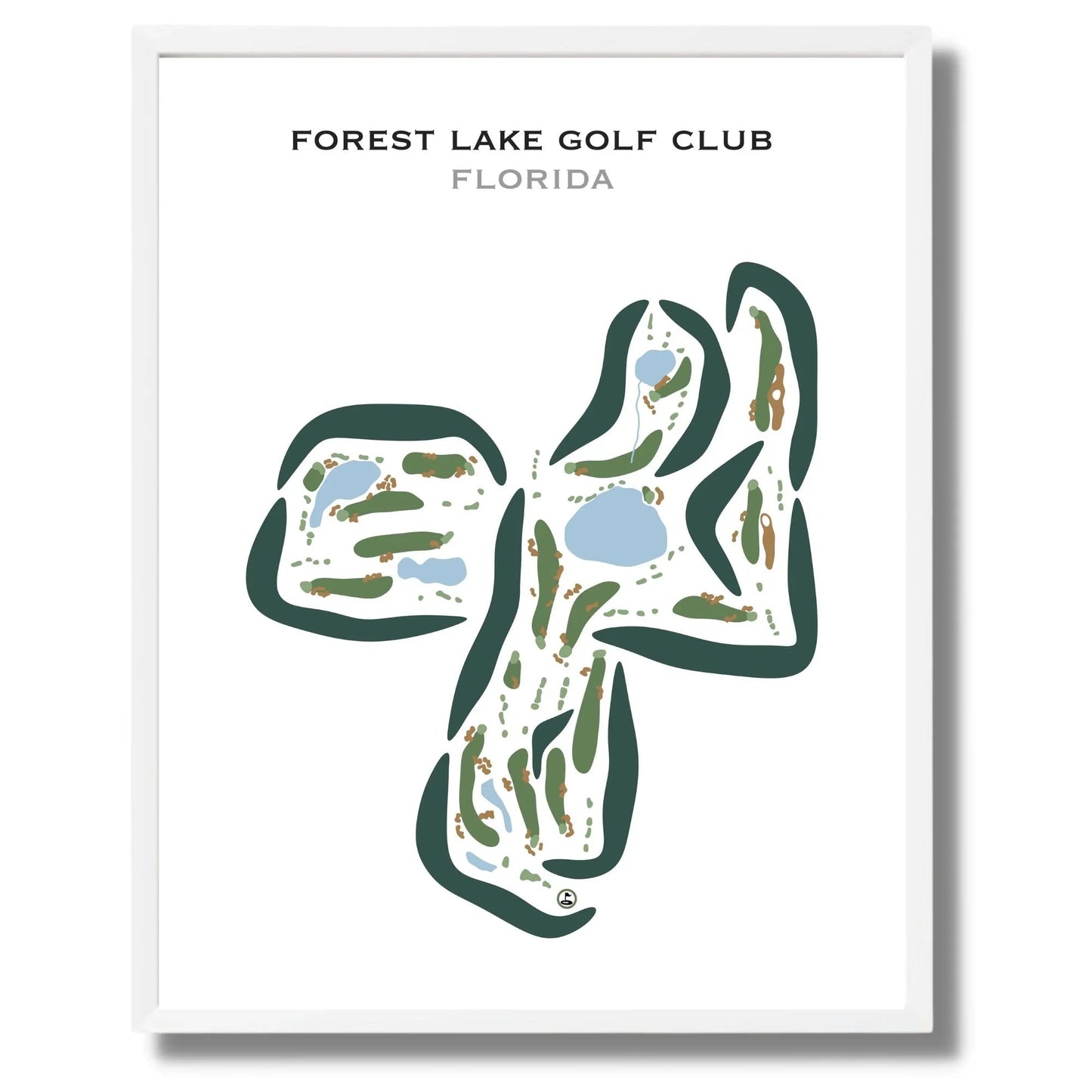Forest Lake Golf Club, Florida - Printed Golf Courses