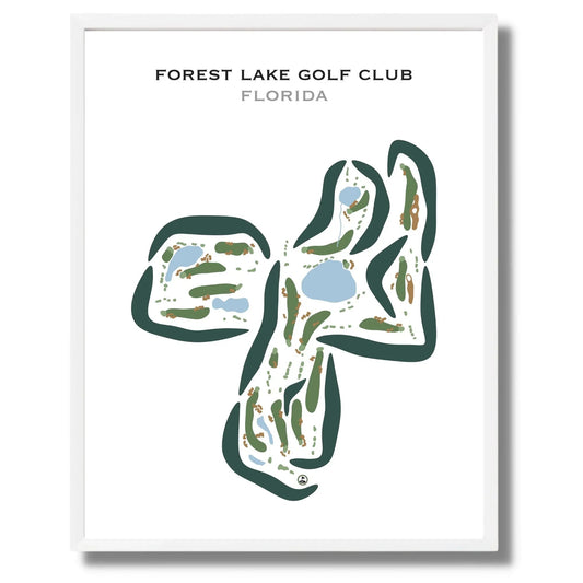 Forest Lake Golf Club, Florida - Printed Golf Courses
