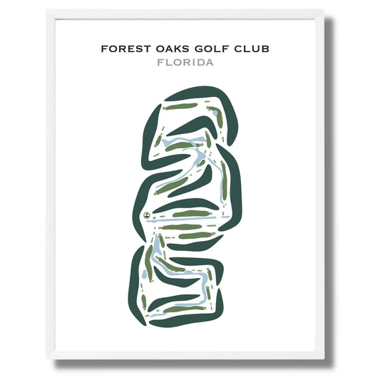 Forest Oaks Golf Club, Florida - Printed Golf Courses