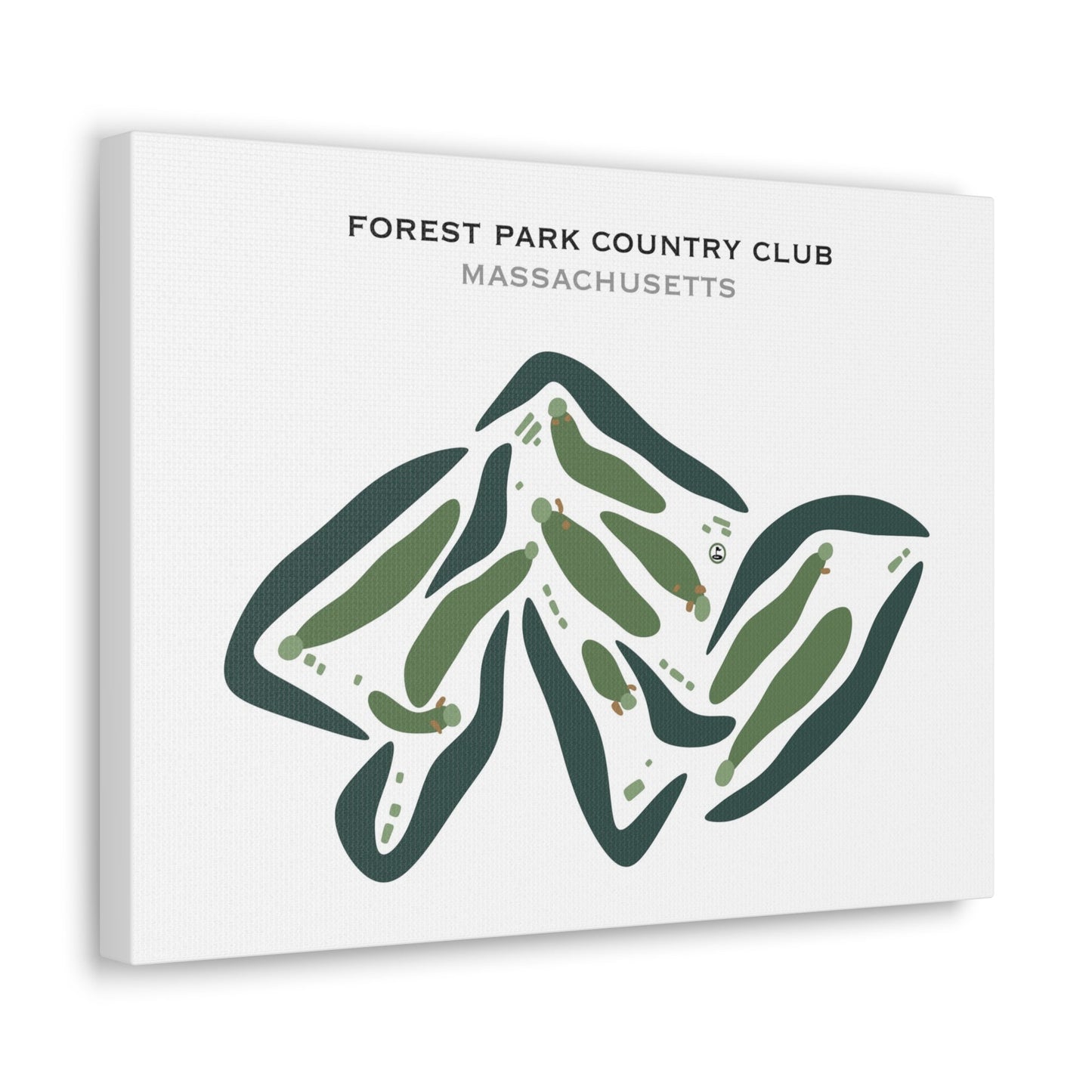 Forest Park Country Club, Adams, Massachusetts - Printed Golf Courses