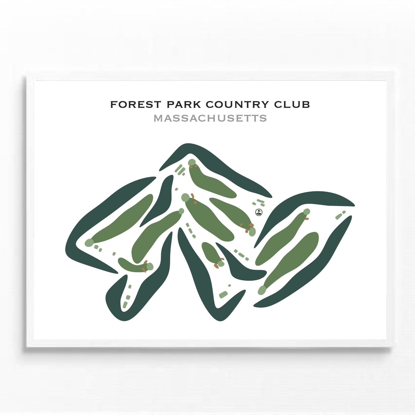 Forest Park Country Club, Adams, Massachusetts - Printed Golf Courses