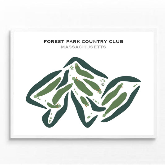 Forest Park Country Club, Adams, Massachusetts - Printed Golf Courses
