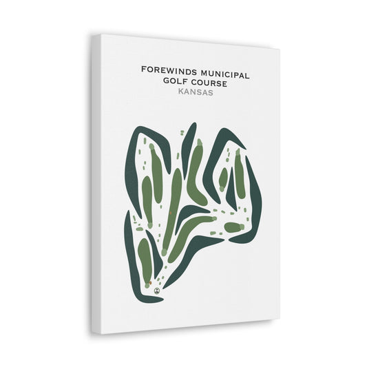 Forewinds Municipal Golf Course - Hugoton, Kansas - Printed Golf Courses