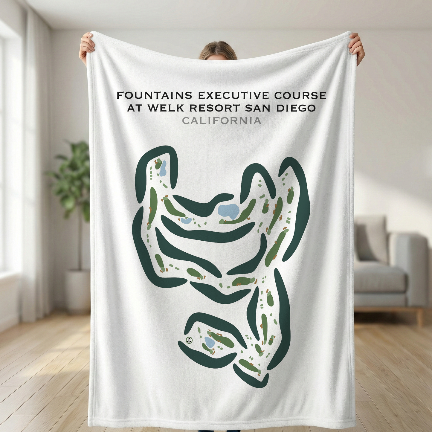 Fountains Executive Course at Welk Resort San Diego, California - Printed Golf Courses