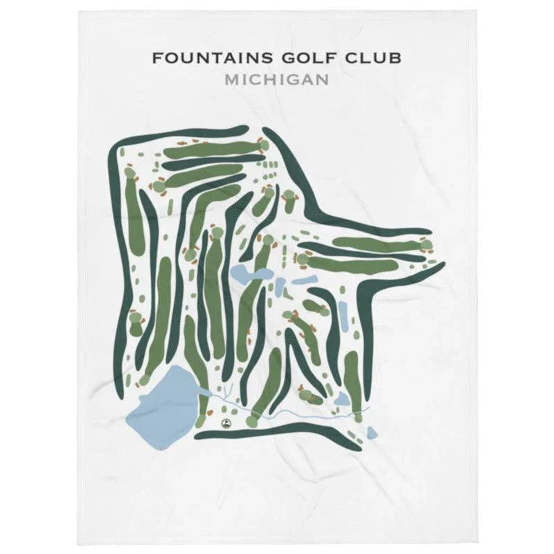Fountains Golf Club, Michigan - Printed Golf Course
