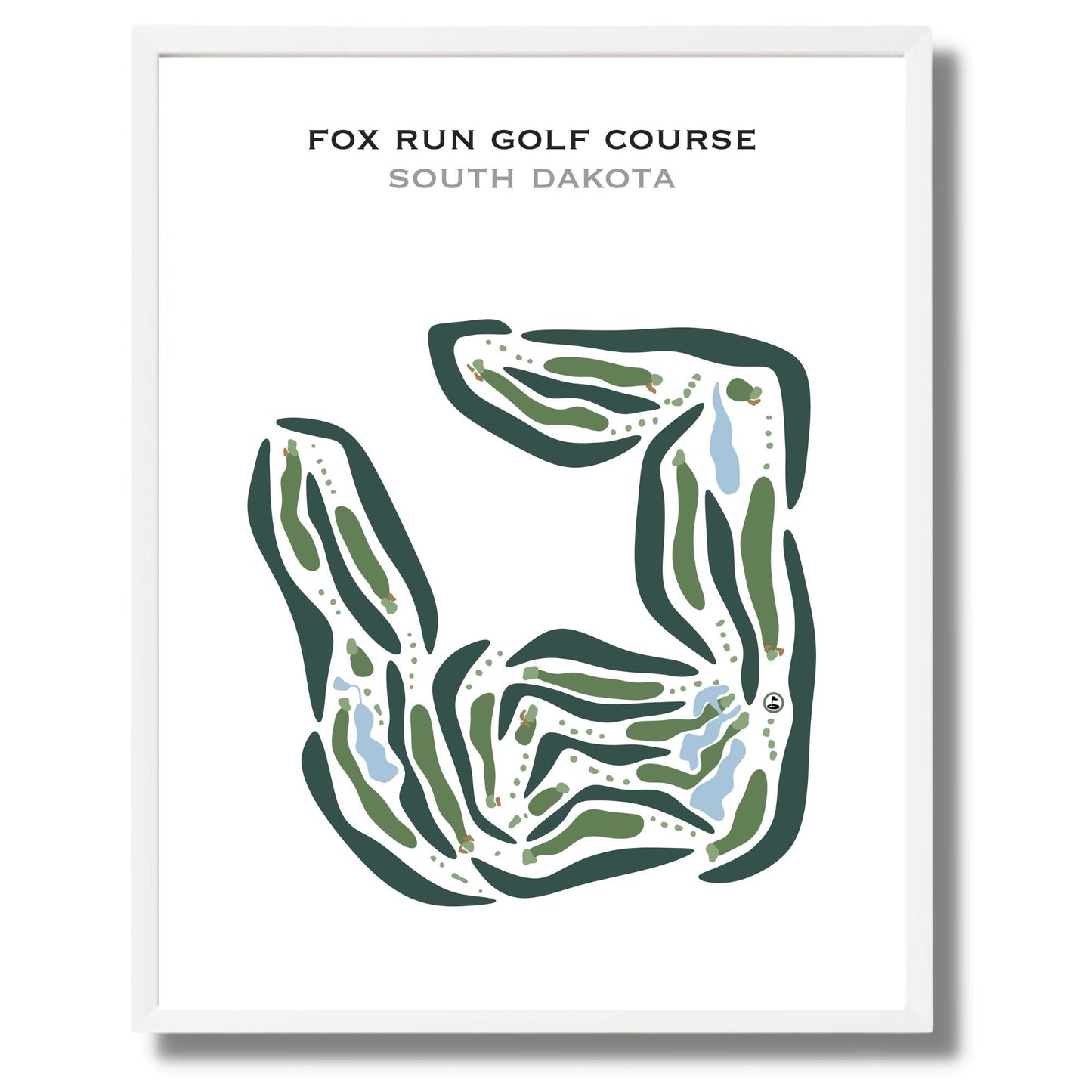 Fox Run Golf Course, South Dakota - Printed Golf Courses
