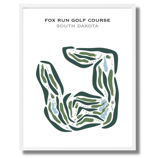 Fox Run Golf Course, South Dakota - Printed Golf Courses