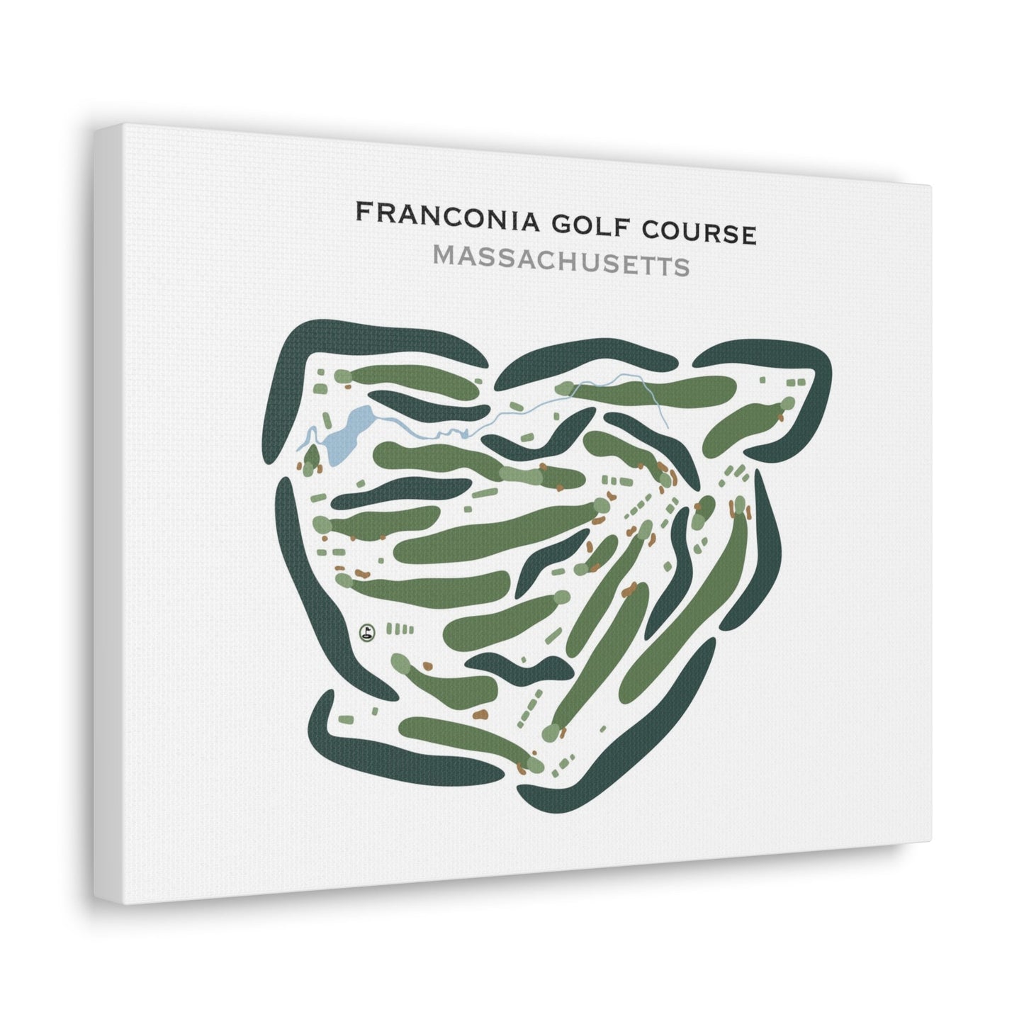 Franconia Golf Course, Massachusetts - Printed Golf Courses