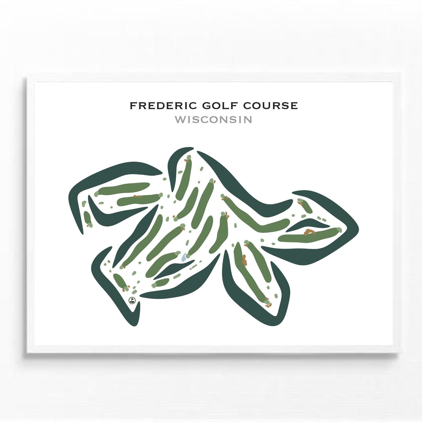 Frederic Golf Course, Wisconsin - Printed Golf Courses