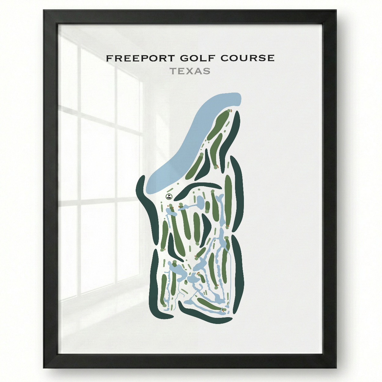 Freeport Golf Course, Texas - Printed Golf Courses
