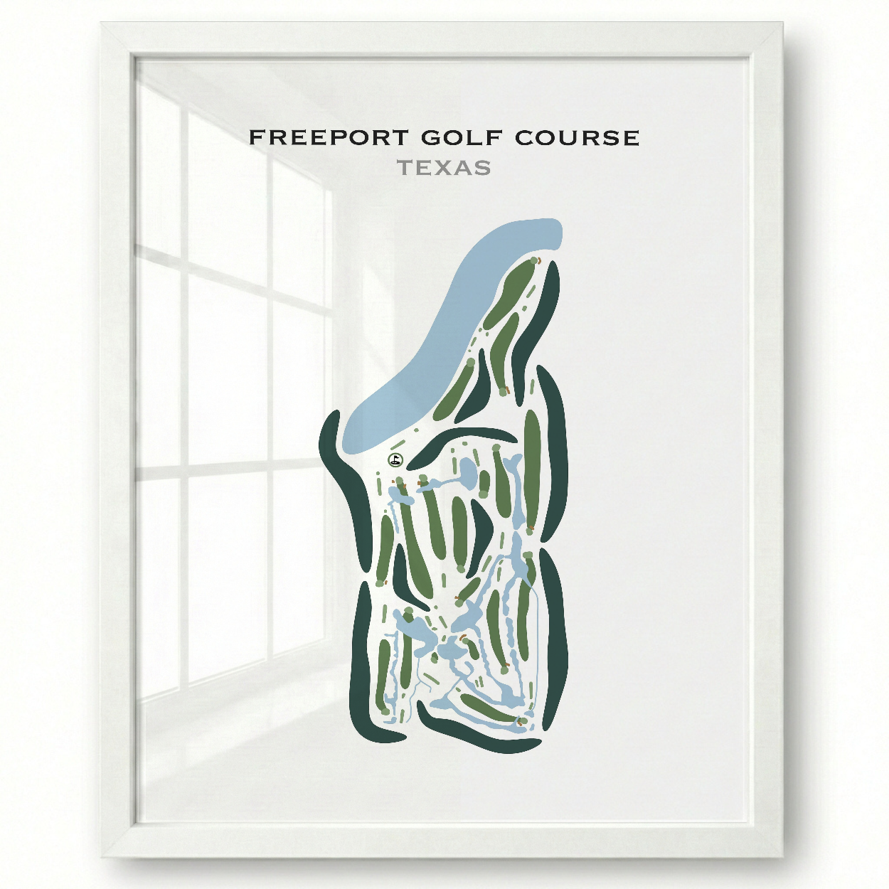 Freeport Golf Course, Texas - Printed Golf Courses