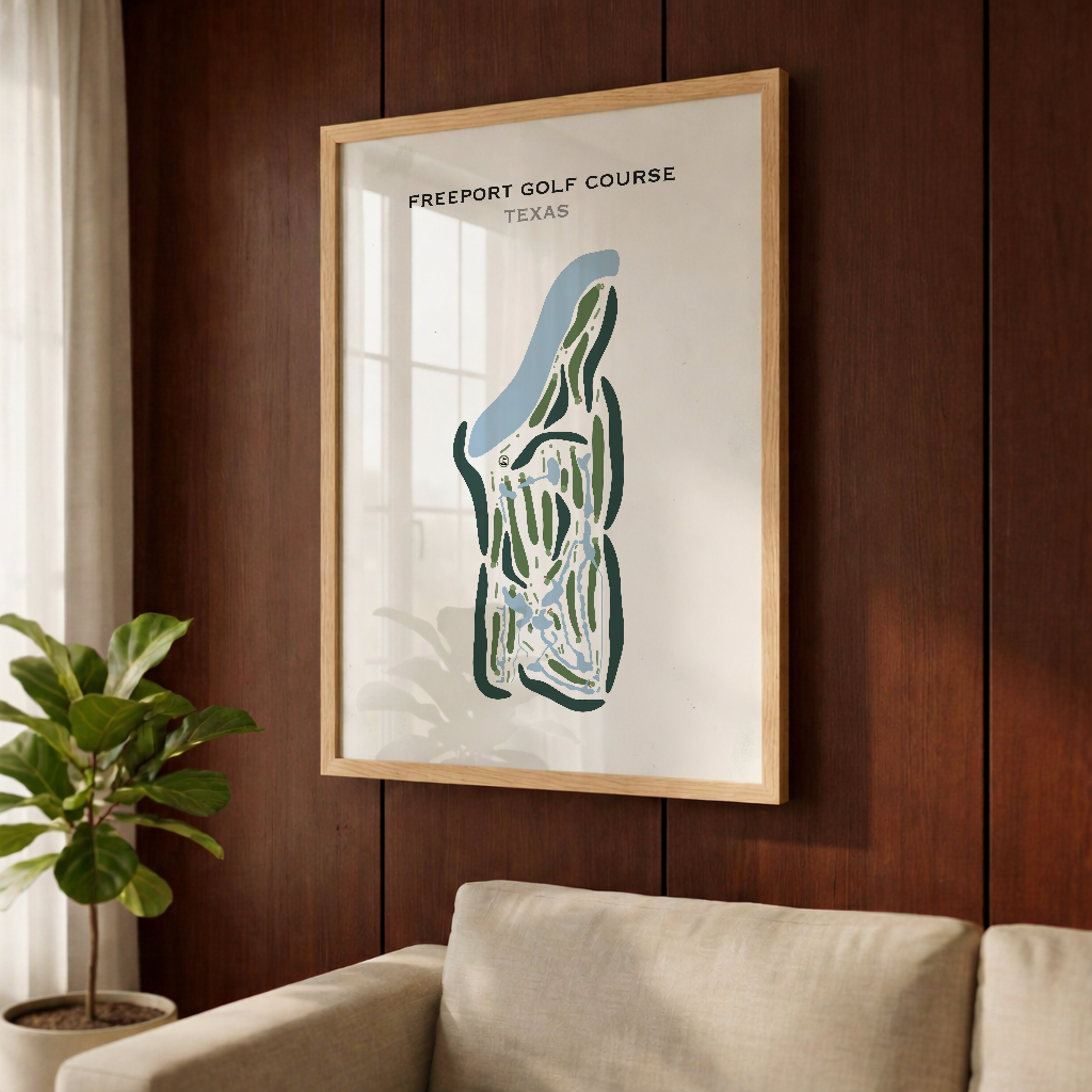 Freeport Golf Course, Texas - Printed Golf Courses