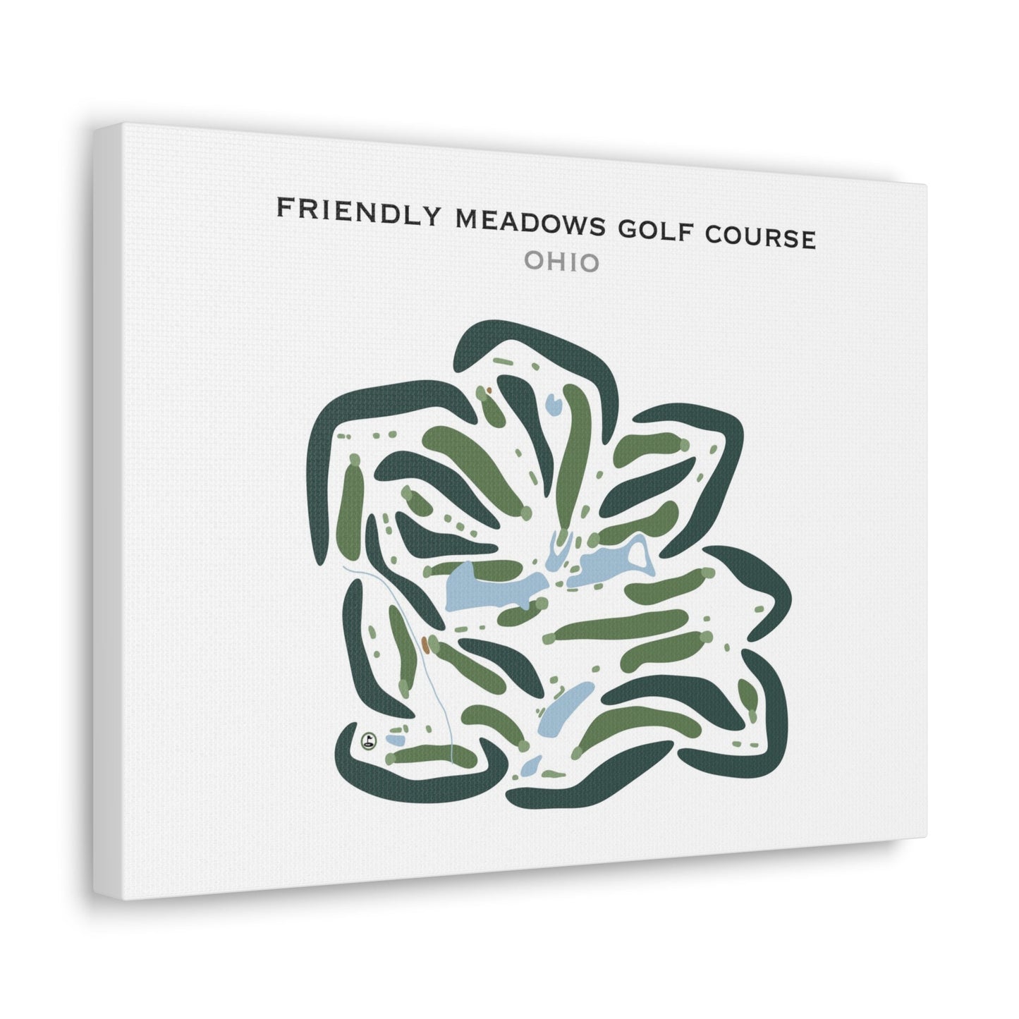 Friendly Meadows Golf Course, Ohio - Printed Golf Courses