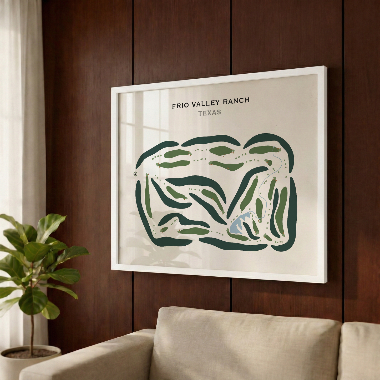 Frio Valley Ranch, Texas - Printed Golf Courses