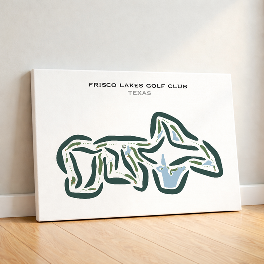 Frisco Lakes Golf Club, Texas - Printed Golf Courses
