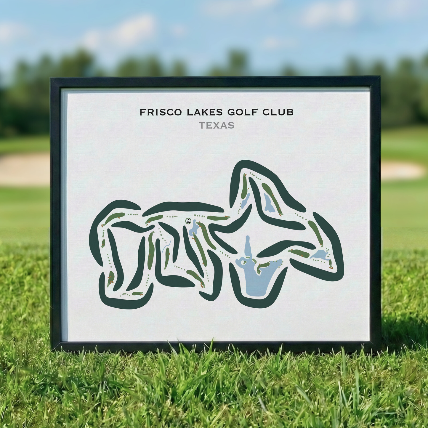 Frisco Lakes Golf Club, Texas - Printed Golf Courses